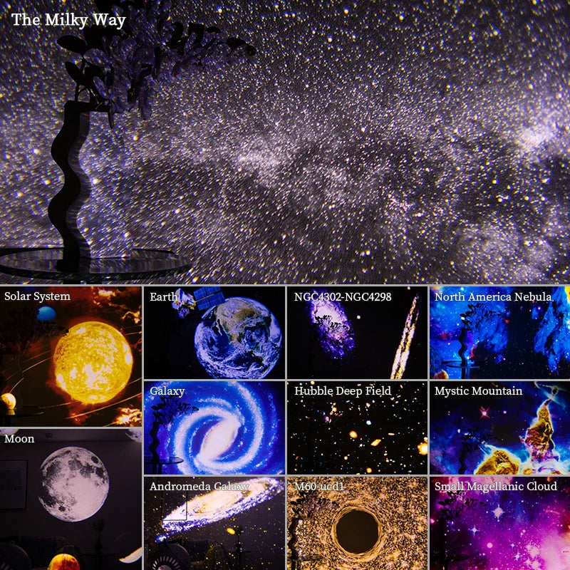Galaxy Night Light Projector For Kids’ Room Decor