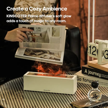 Flame Diffuser Ultrasonic Aromatherapy Cool Mist Humidifier