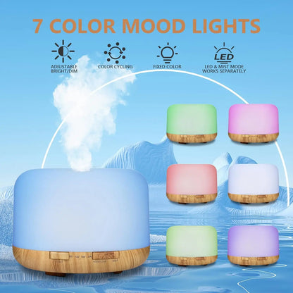 Usb Aroma Diffuser & Humidifier With Remote Control