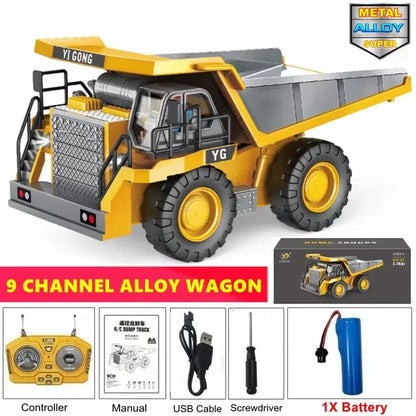 Remote Control Excavator Dump Truck Toy For Kids