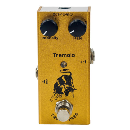 Compact Electric Guitar Effects Pedal With Multiple Functions