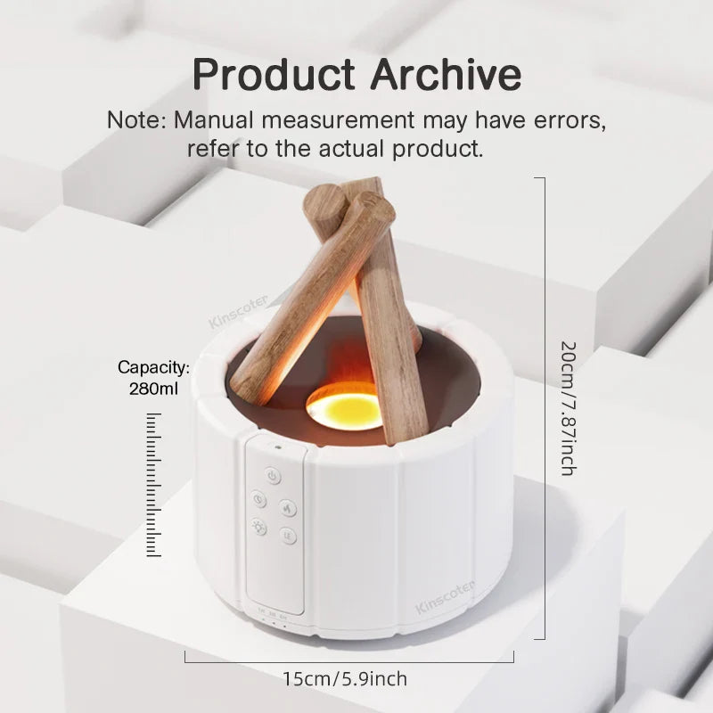 Simulated Flame Ultrasonic Aroma Diffuser Mist Maker