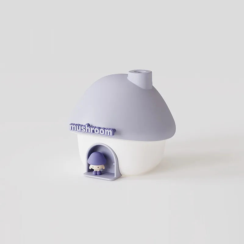 Mushroom House Ultrasonic Humidifier With Colorful Lighting