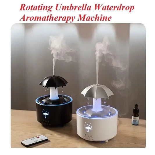 Raindrop Air Humidifier With Colorful Light Diffuser
