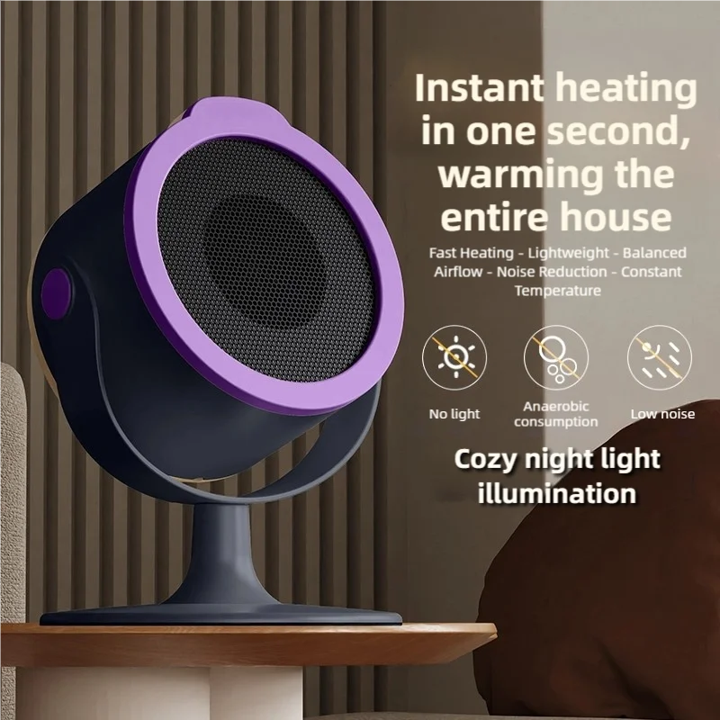 Compact Desktop Heater With Two-Level Warmth Adjustment