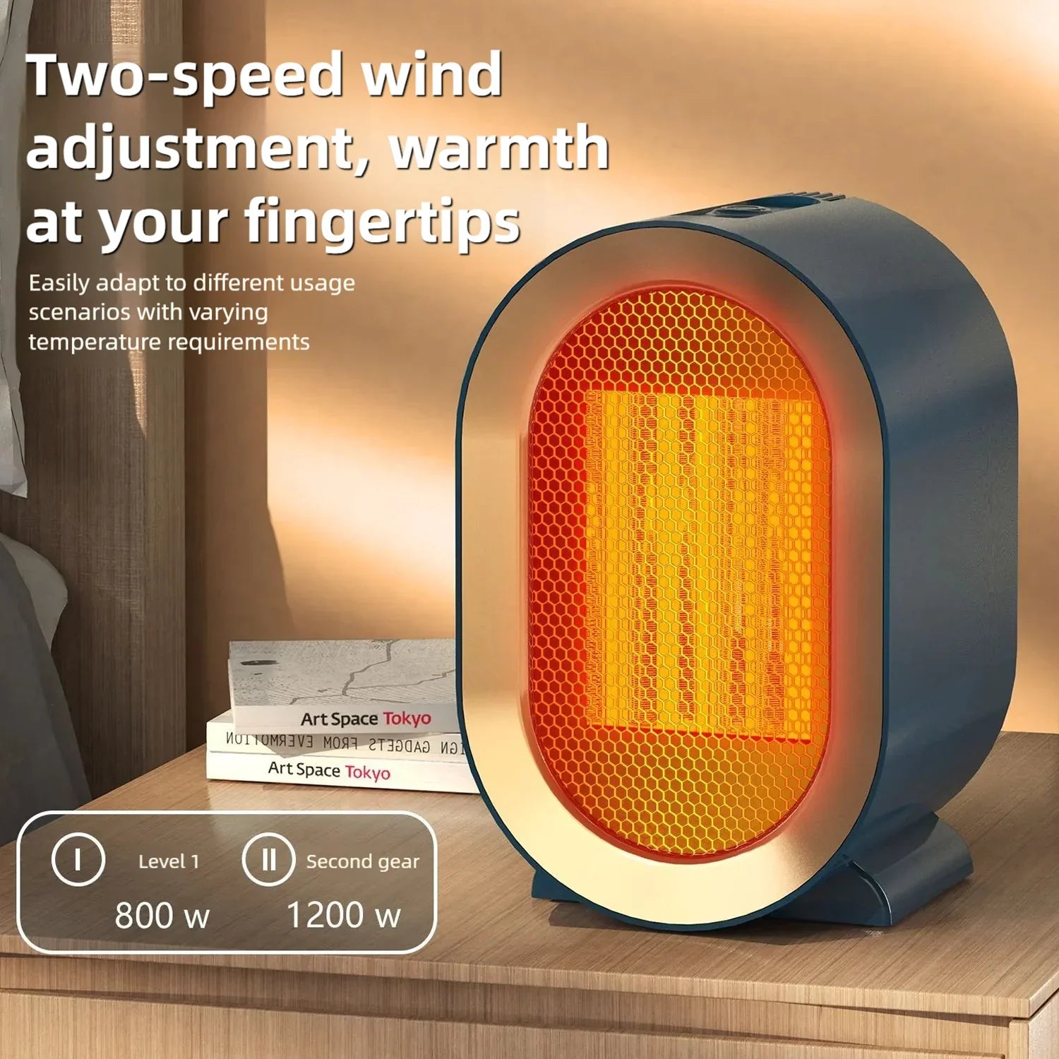 Portable Smart Electric Heater With Safety Features