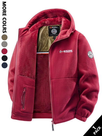 Men'S Windproof Fleece Jacket For All Seasons