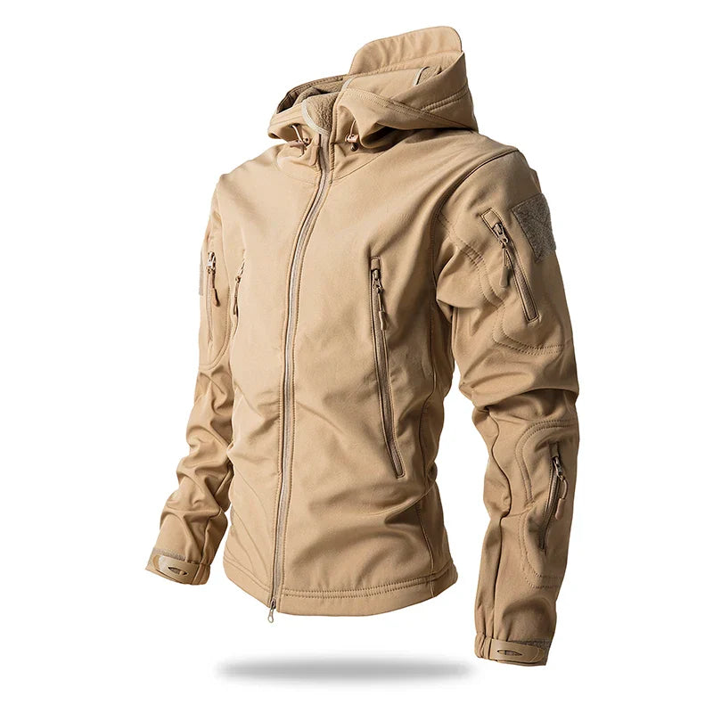 Waterproof Men'S Tactical Hooded Camouflage Jacket