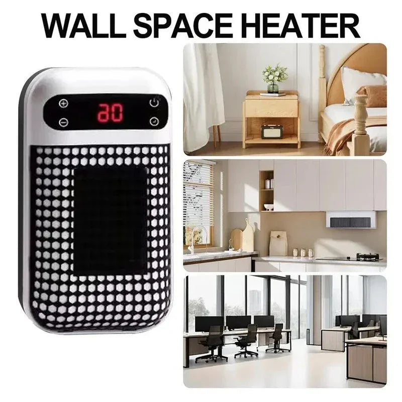 Portable Wall Outlet Heater With Remote Control
