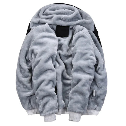 Winter Men'S Camouflage Hooded Fleece Jacket