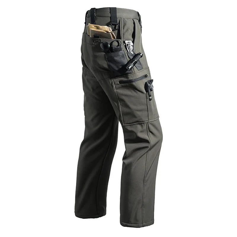 Men'S Waterproof Softshell Jacket And Cargo Pants Set