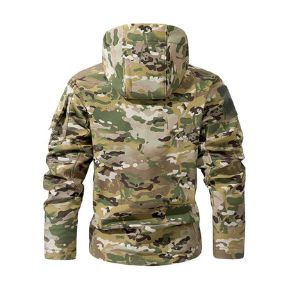 Waterproof Men'S Camouflage Fleece Tactical Jacket