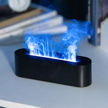 Realistic Color Flame Aromatherapy Diffuser 150Ml Usb