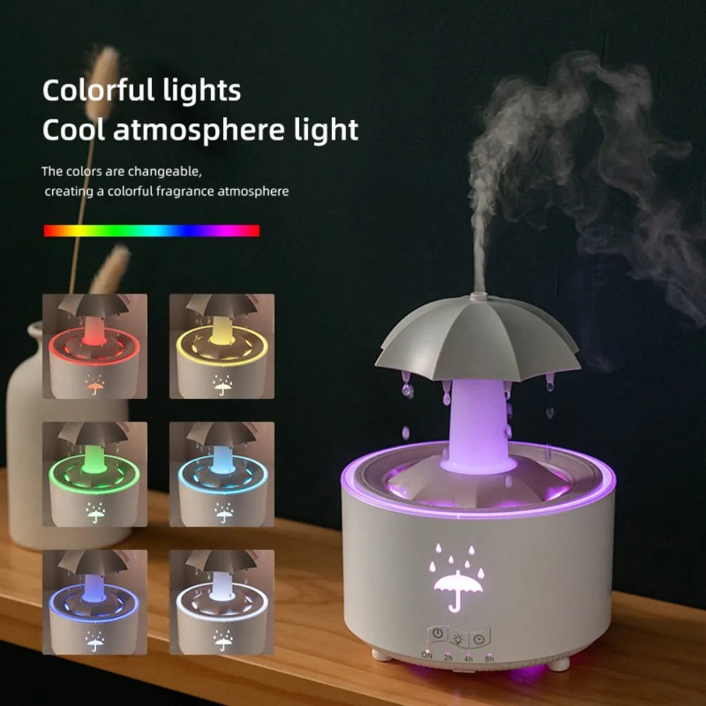 Colorful Rotating Humidifier With Night Light And Aroma