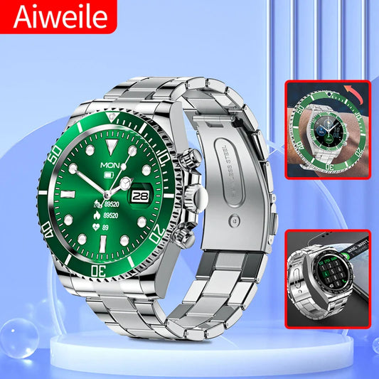 Luxury Waterproof Smartwatch For Men With Call Feature
