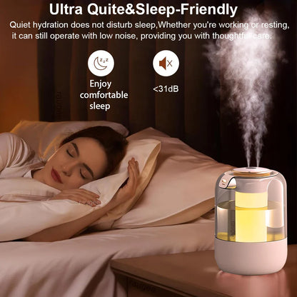 2.2L Usb Air Humidifier With Led Night Light