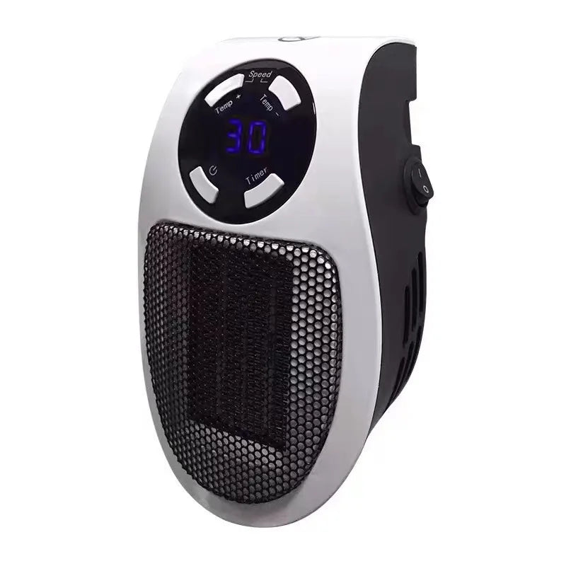 Compact Electric Heater With Adjustable Temperature Control