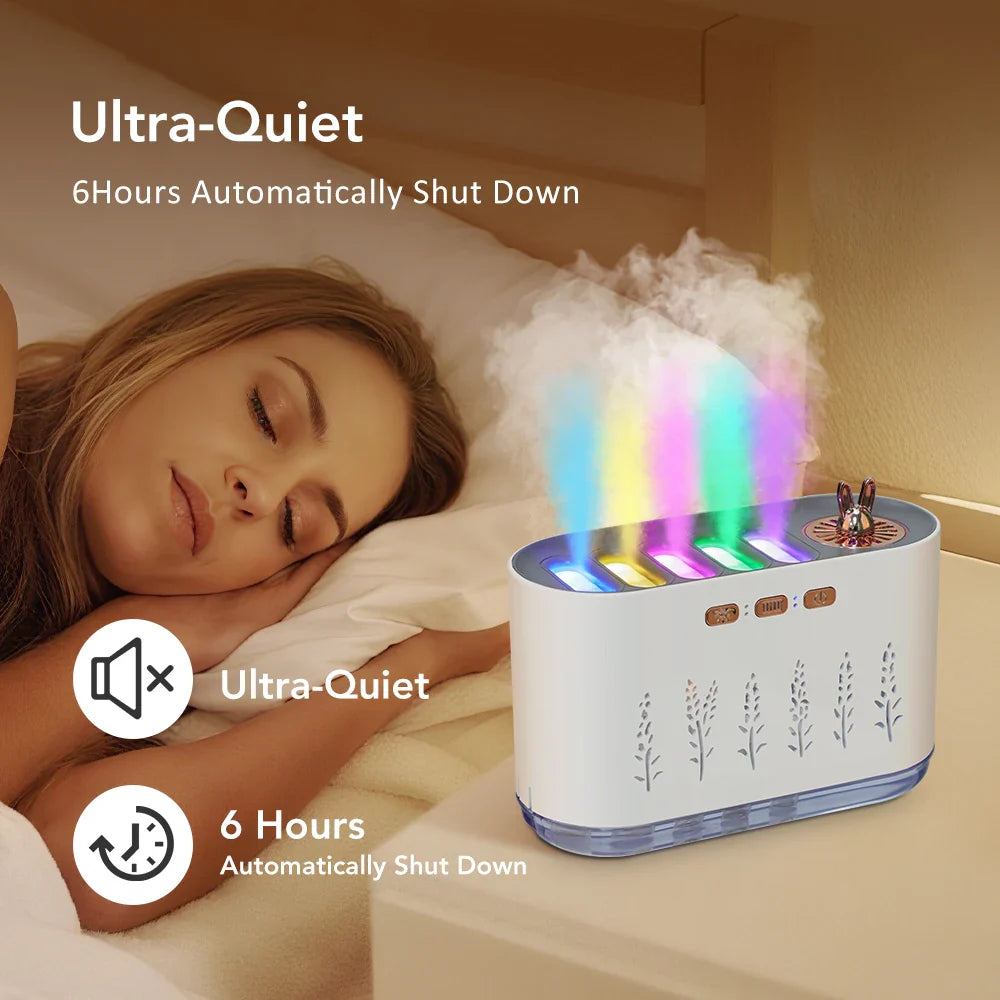 Portable 700Ml Usb Aromatherapy Humidifier With Led Lights