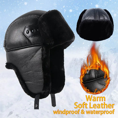 Faux Fur Aviator Earflap Hat For Men Winter