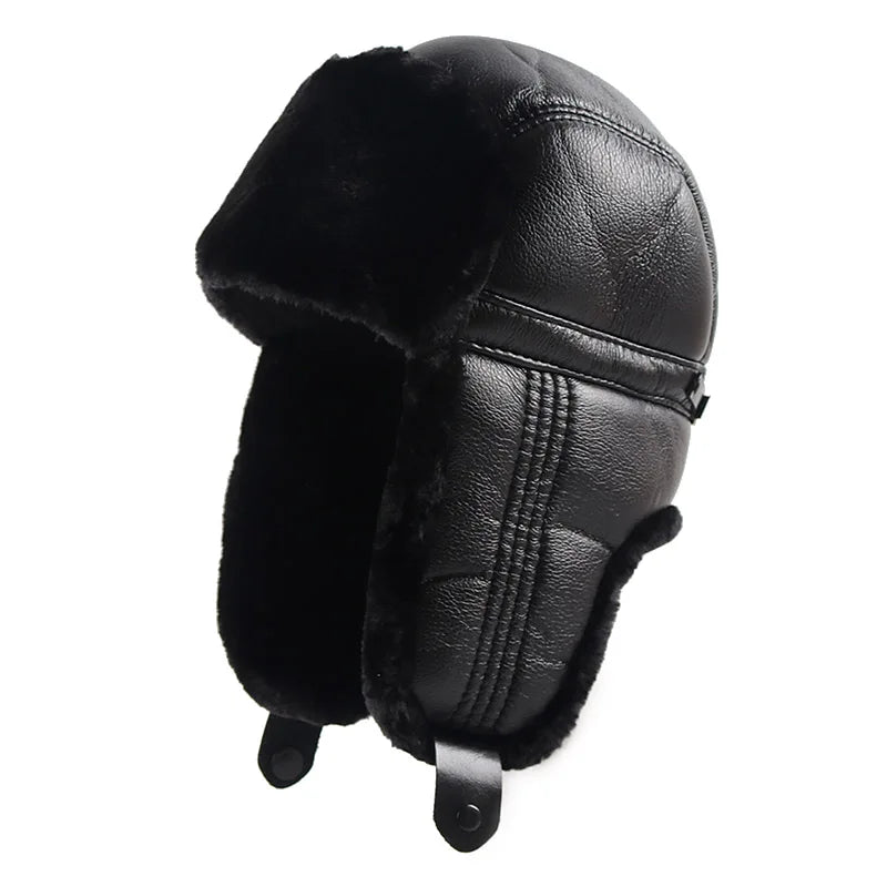 Faux Fur Aviator Earflap Hat For Men Winter