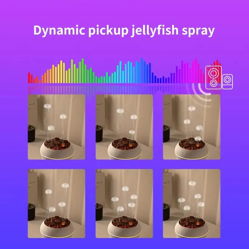 Jellyfish Humidifier Led Night Light Diffuser