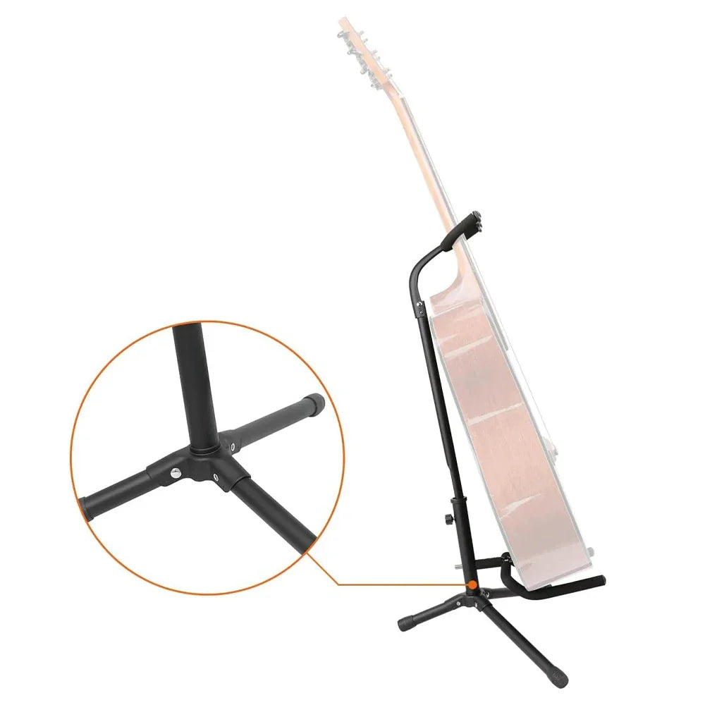 Compact Tripod Guitar Stand With Safety Lock