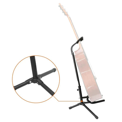 Compact Tripod Guitar Stand With Safety Lock