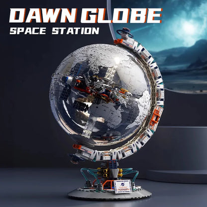 Creative Space Station Transparent Globe Building Set