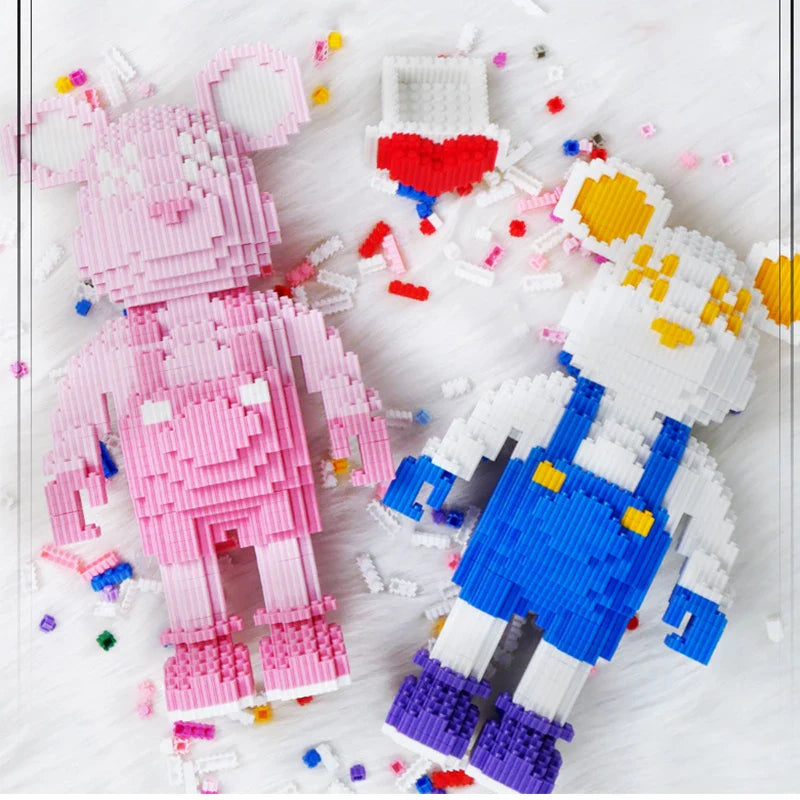 Bear Diy Building Block Toy For Kids