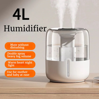 4L Large Capacity Usb Double Spray Humidifier