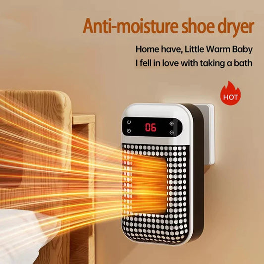 Portable Wall Outlet Heater With Remote Control