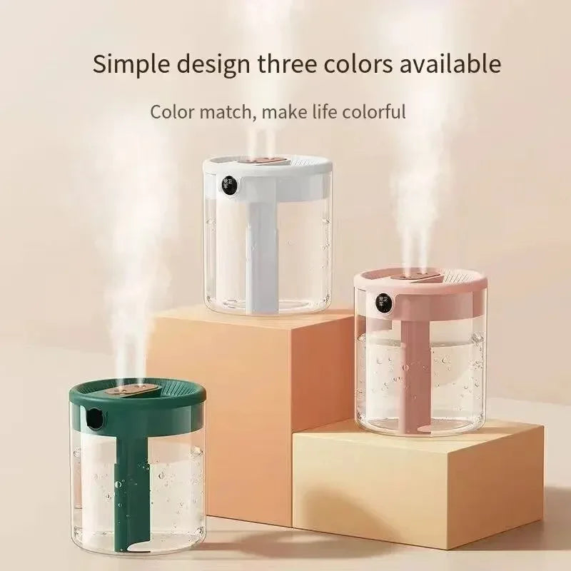 Dual Mist Usb Humidifier With 2L Capacity