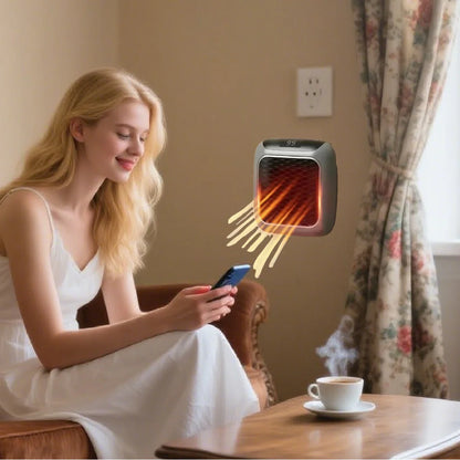 Wall Mounted Mini Ceramic Electric Heater With Remote