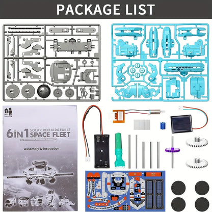 6-In-1 Solar Stem Robot Kit For Kids
