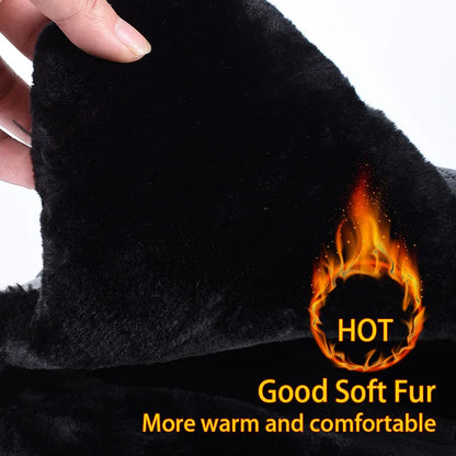 Faux Fur Aviator Earflap Hat For Men Winter