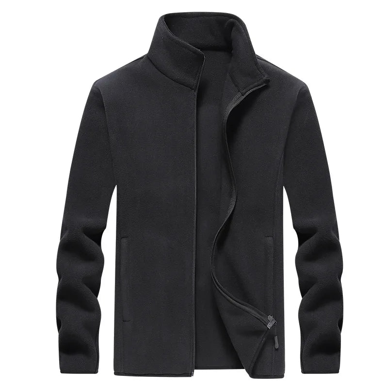 Men'S Fleece Windproof Jacket For Winter Hiking