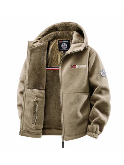 Men'S Windproof Fleece Jacket For All Seasons