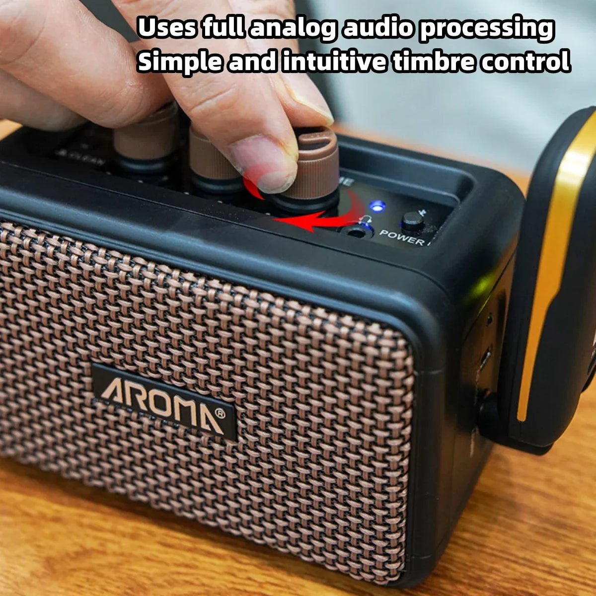 5W Guitar Amplifier Dual Speakers Wireless Rechargeable