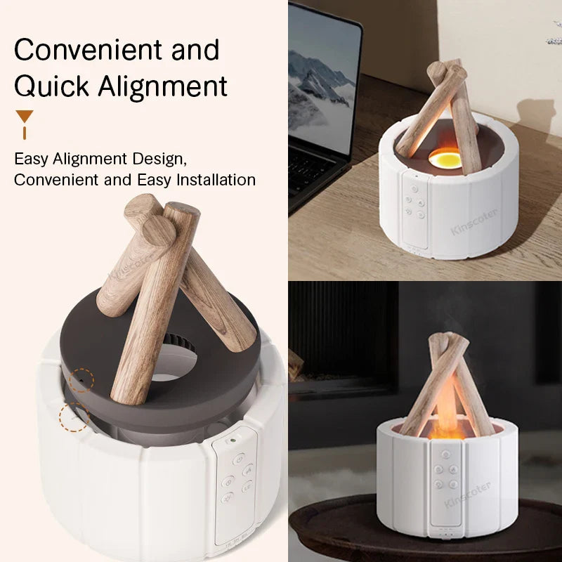 Simulated Flame Ultrasonic Aroma Diffuser Mist Maker