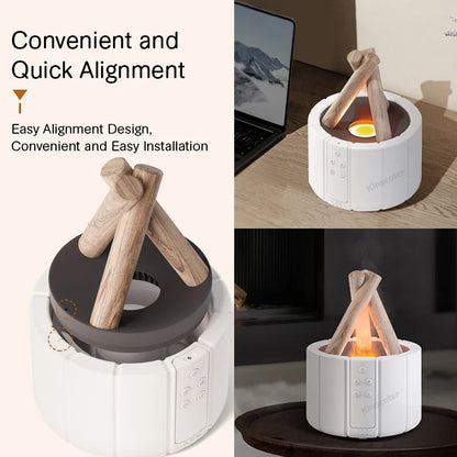 Simulated Flame Ultrasonic Aroma Diffuser Mist Maker