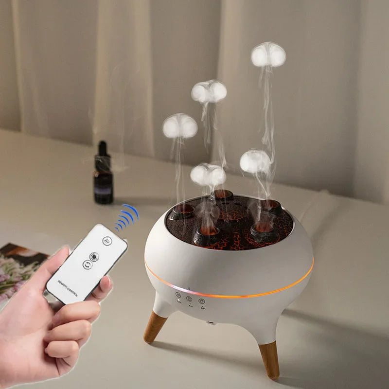 Jellyfish Humidifier Led Night Light Diffuser