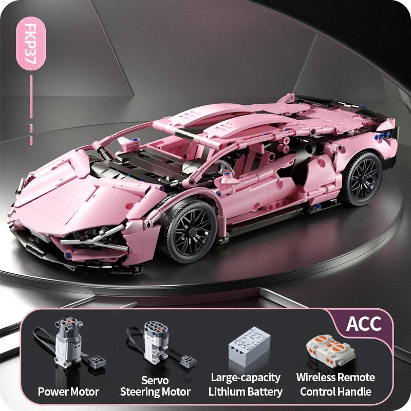 Remote Control Supercar Model Building Blocks