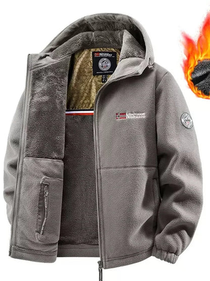Retro Sports Men'S Lamb Wool Jacket