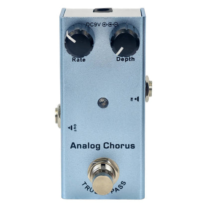 Compact Electric Guitar Effects Pedal With Multiple Functions