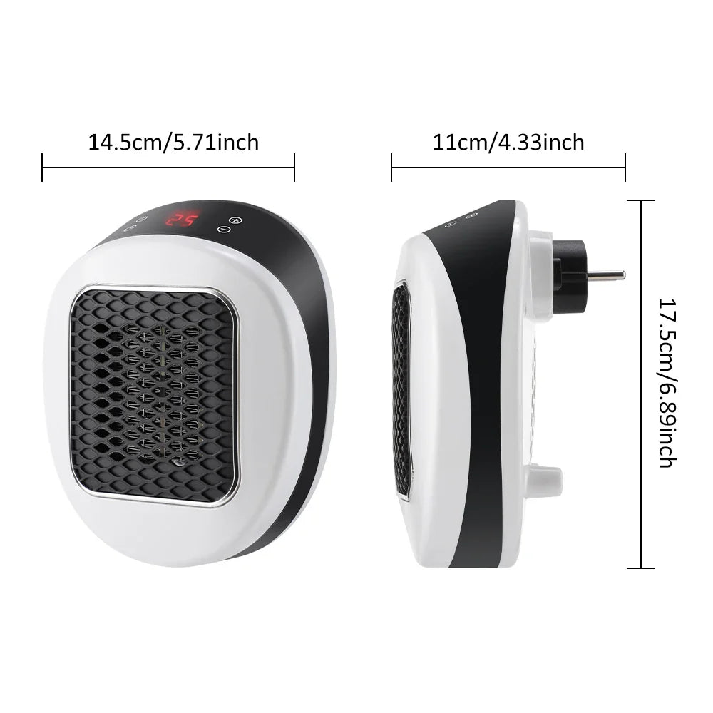 600W Portable Electric Heater With Remote Control