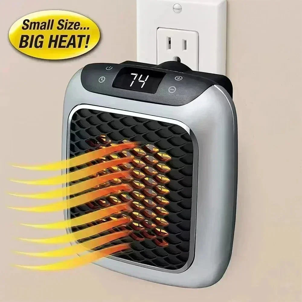 800W Mini Wall-Mounted Ceramic Space Heater With Remote