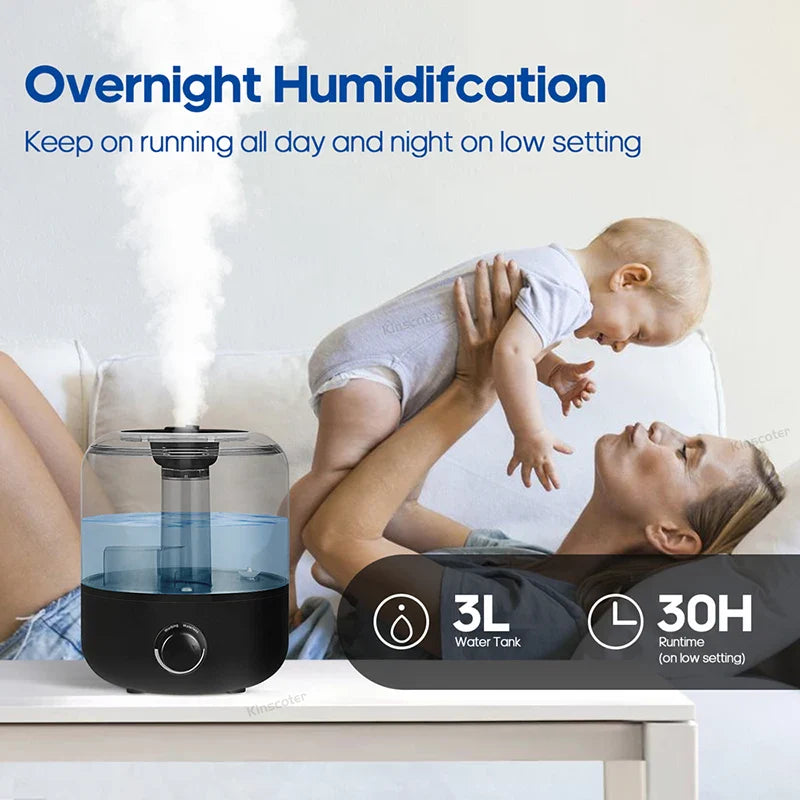 3L Air Humidifier With Remote And Timer Control