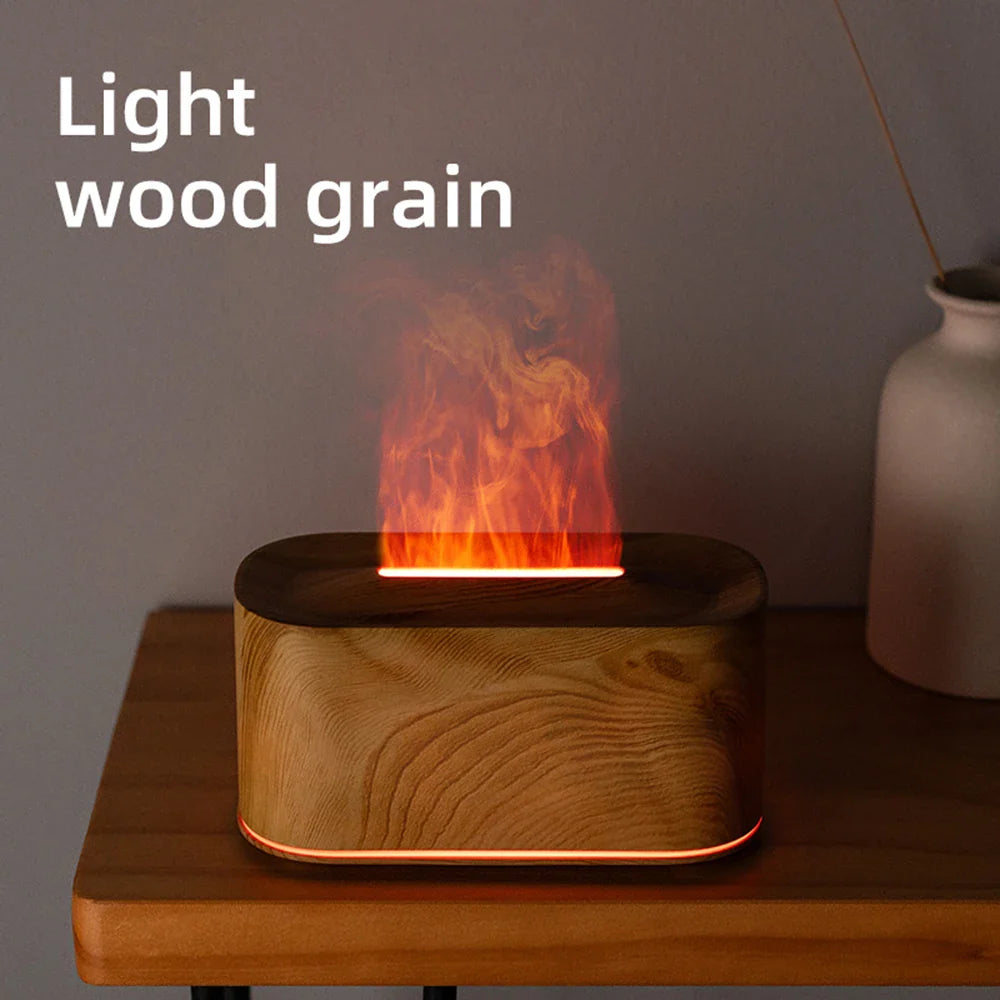 Flame Effect Aromatherapy Diffuser & Cool Mist Humidifier