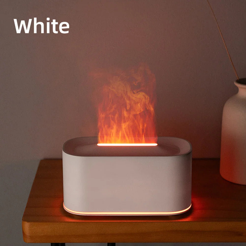 Flame Effect Aromatherapy Diffuser & Cool Mist Humidifier