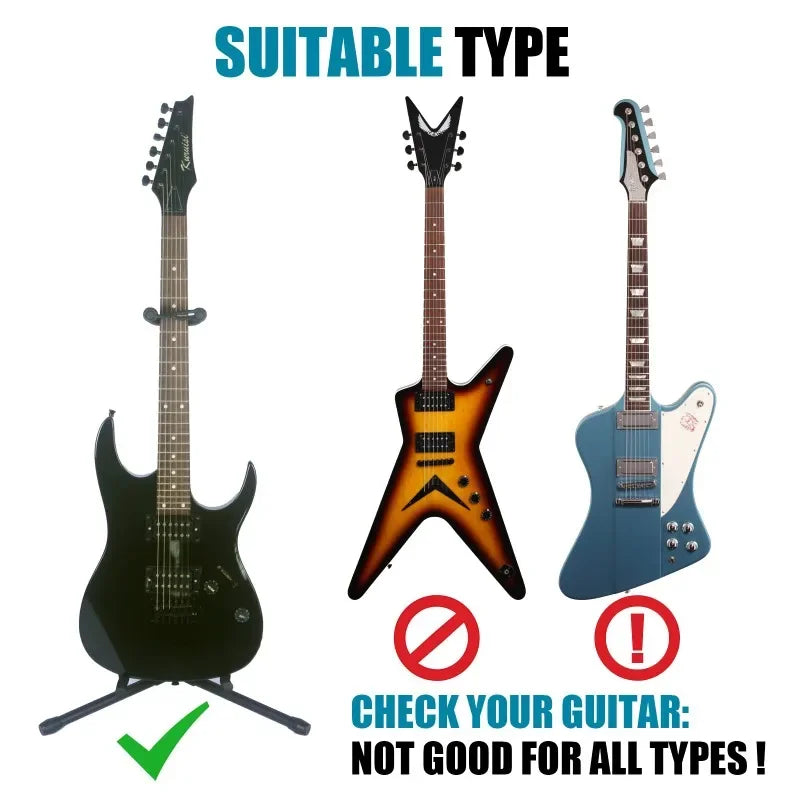 Folding Adjustable Guitar Stand For Multiple Instruments